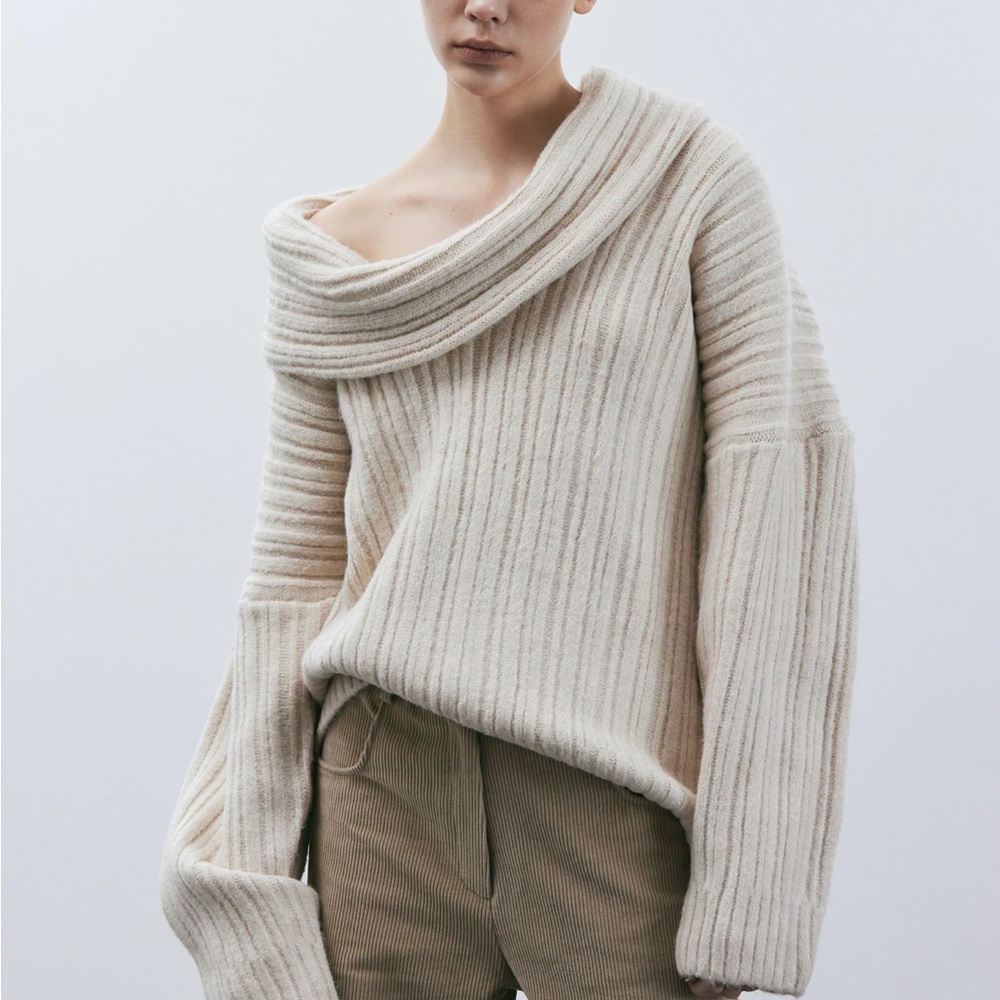 Source unknown oversized high roll knit Sweater
